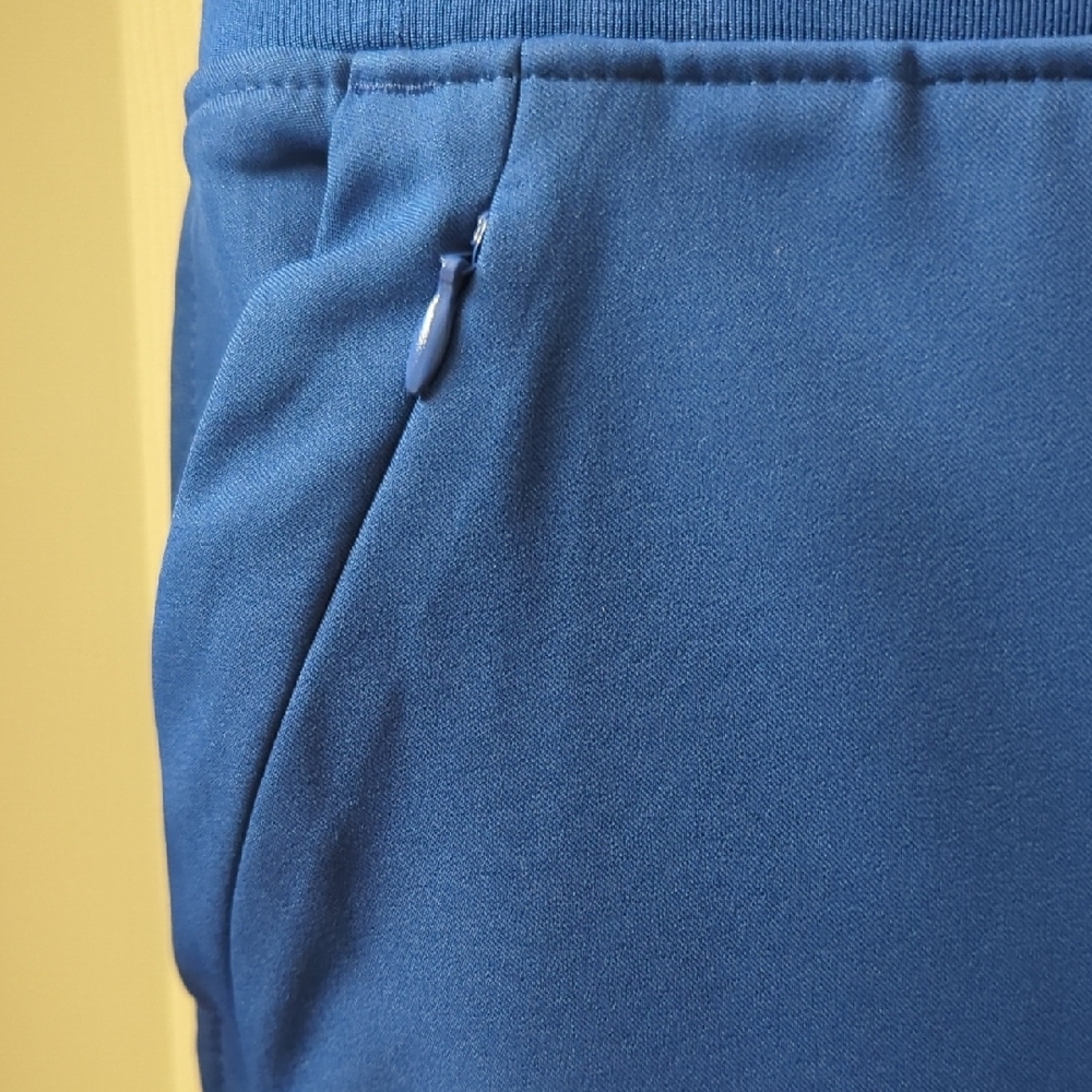 Climate Right by Cuddl Duds Blue High Rise Athletic Leggings | Zip Pocket Active - Picture 3 of 6